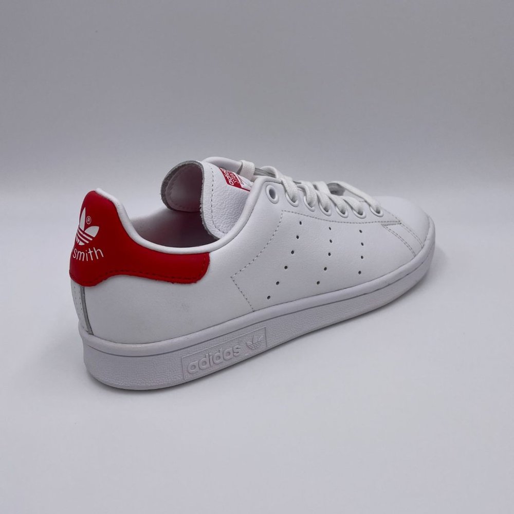 adidas Stan Smith White/ Red Womens Shoes - Picture 8 of 8
